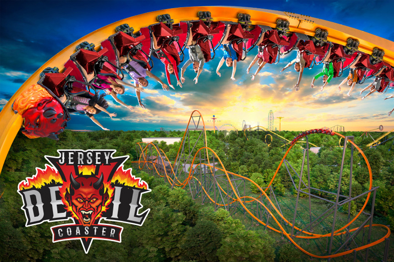 Jersey Devil Coaster-Yksiraiteinen vuoristorata avautui vihdoin USA:ssa